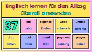 37 Englische Vokabeln leicht gemacht – Perfekt für den Alltag und unterwegs [upl. by Caputo295]