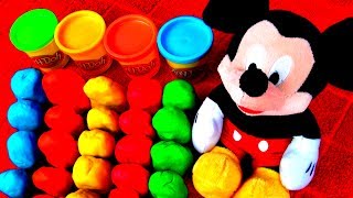 30 Surprise Eggs Play Doh MICKEY MOUSE Peppa Pig Frozen Disney Cars Mario LPS Kinder MLP FluffyJet [upl. by Ayik]