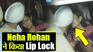 Neha Kakkar ने पति Rohanpreet Singh संग कार में किया Lip Lock  FilmiBeat [upl. by Karub]