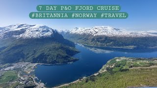 7 DAY PampO FJORD CRUISE ON BRITANNIA 🛥🇳🇴🏞 fjords norway cruise pampo travel [upl. by Ecire]