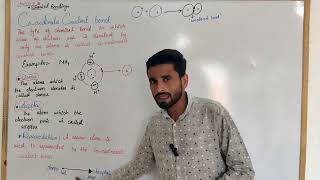 Coordinate covalent bond Ch6Chemical bonding  First Year chemistry  Punjab text book [upl. by Dougherty]