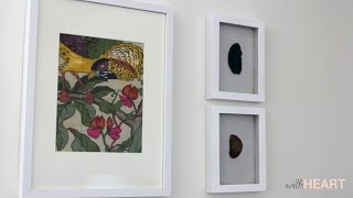 Easy Art Framed Fabric  withHEART [upl. by Rosalind]