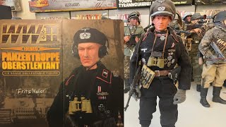 16 figure DID WWII German Panzertruppe Oberstleutnant Fritz Muller Review [upl. by Mountford636]