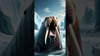 Polar Bear vs Walrus Arctic Showdown [upl. by Anovahs]