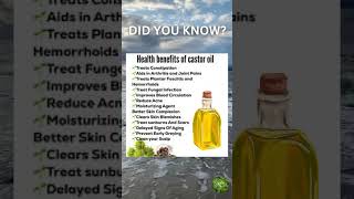 Health Benefits of Castor Oil [upl. by Annoyed770]