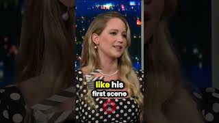 Jennifer Lawrence on Working With Leonardo DiCaprio and Timothee Chalamet  shorts [upl. by Taite]