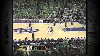 Notre Dame Basketball vs Pittsburgh  Feb 9 2003 [upl. by Sirtimed]