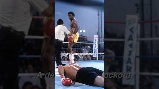 HITMAN Finds His Shot Hearns vs Duran KO boxing sports shorts [upl. by Ynwat744]