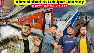 Ahmedabad to Udaipur Train Journey in Heavy Rain amp flood  Flooded Conditions Everywhere 😨 [upl. by Adnarram669]