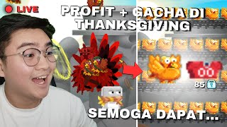 YOK PROFITAN DAN GACHA DI THANKSGIVING Growtopia Live [upl. by Anawot]