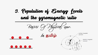 3 Population of energy levels and the gyromagnetic ratioTamil  Basics of Physical NMR  SSN [upl. by Aletsirc]