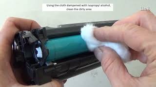 How to Clean a Laser Printer Drum without Removing it from the cartridge [upl. by Killian]