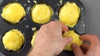 Stack Potatoes In A Muffin Pan amp 5x Prosciutto  4x Cheese Will Take Care Of The Rest [upl. by Ressan848]