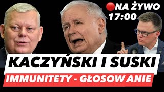 KACZYŃSKI I SUSKI BEZ IMMUNITETÓW – GŁOSOWANIE NA ŻYWO❗ROZLICZENIE MIESIĘCZNIC I KRADZIEŻY [upl. by Nohsreg895]