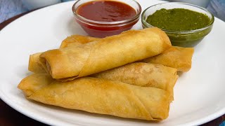 Chicken Shawarma Style Chicken Spring Rolls  Chicken Spring Roll  Ramadan 2023 [upl. by Tippets]