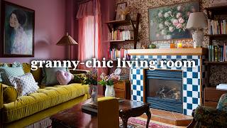 TINY Bold Living Room Makeover  GrandmaChic Style [upl. by Ynej563]