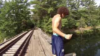 First Jump Off The Lochmere Trestle [upl. by Notniuqal]