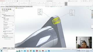 11 Practica en SolidWorks Elemento Roscado Manual tipo Whitworth [upl. by Cardinal]