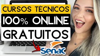 🔥 CURSOS TÉCNICOS ONLINE GRATUITOS do SENAC 🔥  8 CURSOS com MILHARES DE VAGAS  Mari Rel [upl. by Iatnahs]