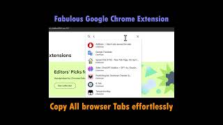 Must Know Chrome Extension  Copy All Browser Tabs Effortlessly [upl. by Leidgam]