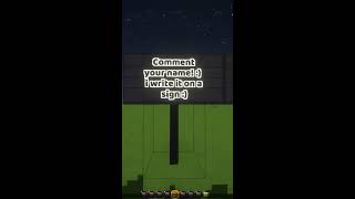 your name on a sign minecraft [upl. by Ettari]