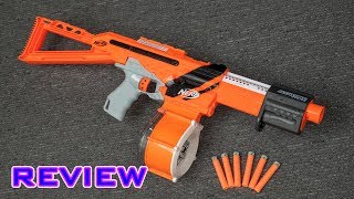 REVIEW Nerf Accustrike Accutrooper  Alpha Trooper RESKIN [upl. by Ybot834]