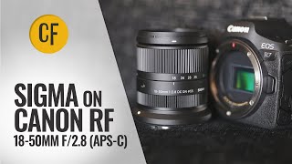 Sigmas first Canon RF lens 1850mm f28 DC DN C [upl. by Ardnekahs]