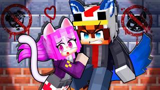 Un Amour INTERDIT entre un CHIEN et une CHAT sur Minecraft [upl. by Ahsitram]