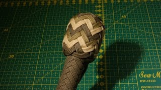 Making a 6 Bight 7 Lead Turks head with 2 pass pineapple interweave [upl. by Roda419]