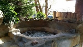 FRED FLINTSTONES CONCRETE hot tub spa jacuzzi BUILD [upl. by Tor]