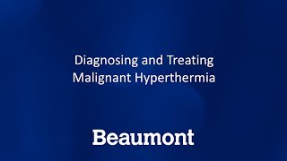 Diagnosing and Treating Malignant Hyperthermia [upl. by Valerlan622]