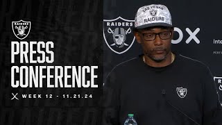 Coach Graham and Coach Turner Presser  112124  Raiders  NFL [upl. by Groot]