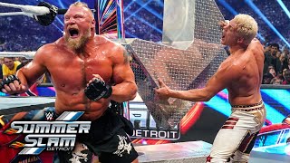 Cody Rhodes vs Brock Lesnar SummerSlam 2023 Highlights [upl. by Katleen]