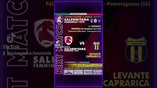 Salernitana Femminile Vs Levante Caprarica quarto turno Serie B Futsal [upl. by Ephrayim670]