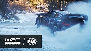 WRC  Rallye MonteCarlo 2017 Icy corner on SS08 [upl. by Anela]