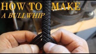 How to Make a Paracord Bullwhip  a full length tutorial by Nick Schrader [upl. by Ruford999]