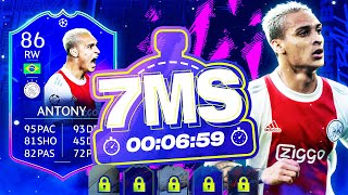 FIFA 22  5 STAR SKILL MOVES TOTGS ANTONY 7 MINUTE SQUAD BUILDER  ULTIMATE TEAM [upl. by Glogau]