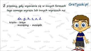 Ż reguła pierwsza Zasady pisowni Ż Kiedy piszemy Ż [upl. by Pillyhp]