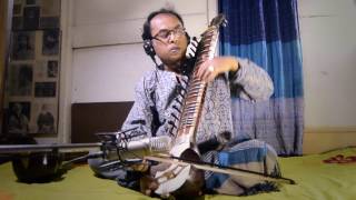 Ekushe February Studio Video  Esraaj Instrumental  Ajoy Mitra [upl. by Ahsiuqat]