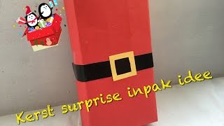 DIY KERST SURPRISE INPAK IDEE EENVOUDING KNUTSELEN  Diy amp life Mama  Nederlands [upl. by Aniuqahs703]