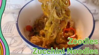 Zoodles How to cook Zoodles [upl. by Oirazan]