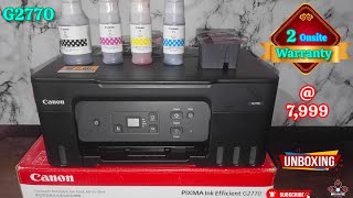 Canon G2770 all in one ink tank printer unboxing and review opration [upl. by Rentsch154]