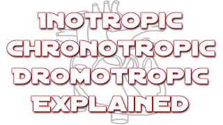 Inotropic Chronotropic And Dromotropic Explained  Something In About 5 Minutes  Medic Materials [upl. by Elden]