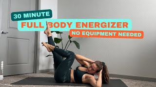 30 Minute At Home Pilates Full Body Energizer [upl. by Alamac989]