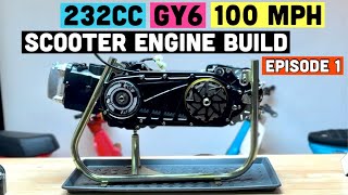 GY6 232cc Monster Scooter Engine Build  Case Prep EPISODE 1 [upl. by Ttnerb]