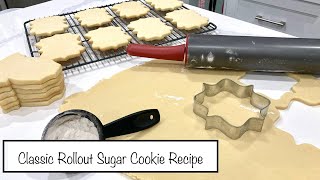 How to Make Easy Classic Sugar Cookies for Decorating  NO Spread Rollout Sugar Cookies  UPDATED [upl. by Otsuj145]