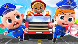 Police Car Ambulance Help Me 🚔🔥 Rescue Vehicles Song  NEW✨ Funny Nursery Rhymes [upl. by Munniks172]