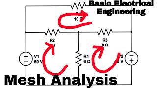 6Mesh Analysis using matrix formHindi DC Network Theory [upl. by Eirret428]