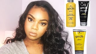 HOW TO  INSTALL YOUR LACE WIG WITH GOT 2B GLUE  PART 3 [upl. by Enattirb147]