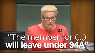 Bronwyn Bishop ejects record 18 members from Question Time [upl. by Barrada]